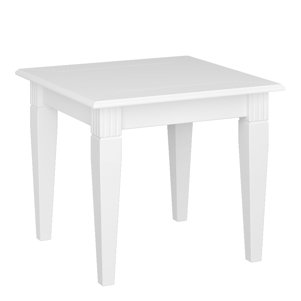 Read more about Vail wooden side table square in white