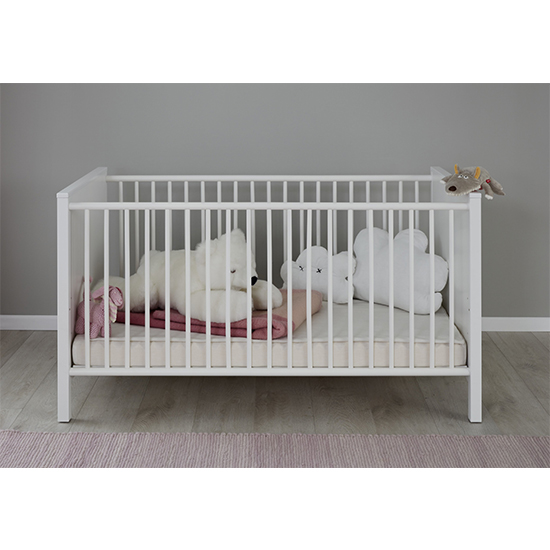 Valdo Wooden Baby Cot Bed In White_2