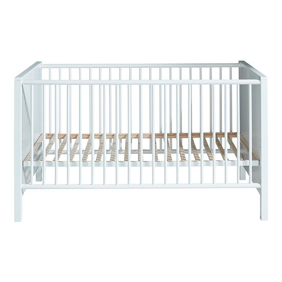 Valdo Wooden Baby Cot Bed In White_5
