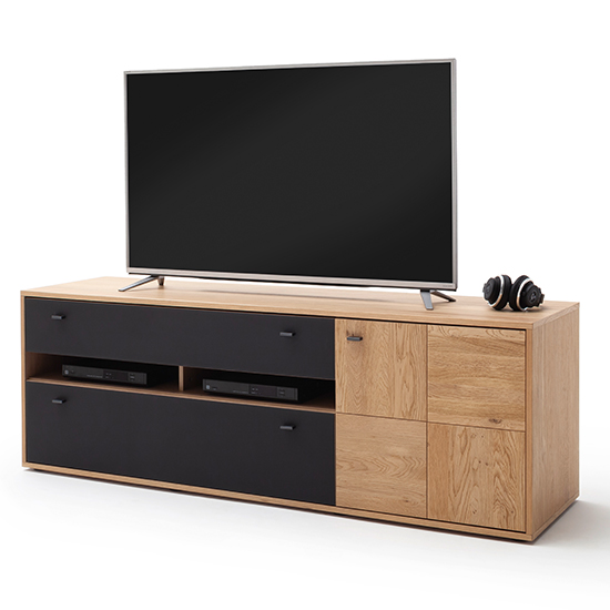 Valencia LED Living Room Furniture Set 1 In Oak And Anthracite_6