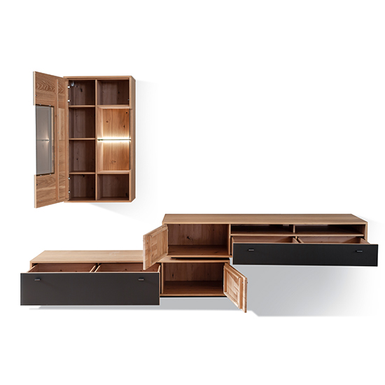 Valencia LED Living Room Furniture Set 3 In Oak And Anthracite_4