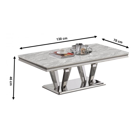 Valentino Grey Marble Coffee Table With Silver Steel Legs_3