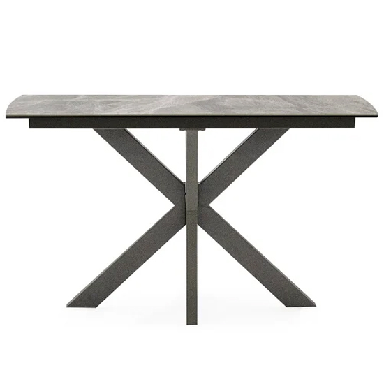 Read more about Valerio ceramic top console table with metal base in grey