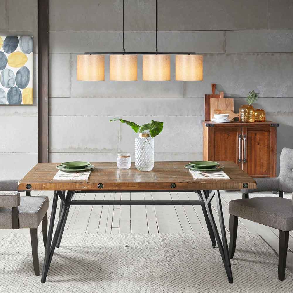 Valiz Metal Ceiling Pendant Light in Black and Cream