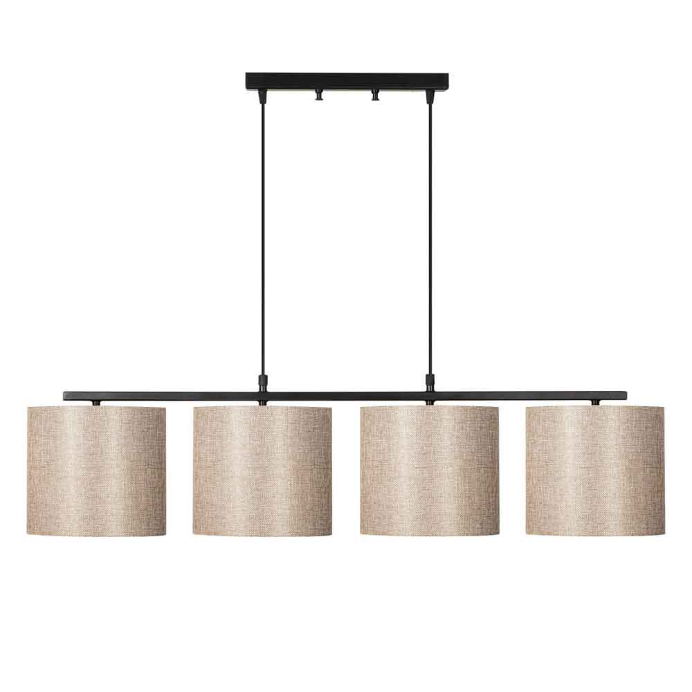 Valiz Metal Ceiling Pendant Light in Black and Cream