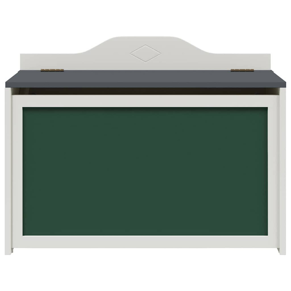 Vallejo Wooden Storage Box In White And Grey