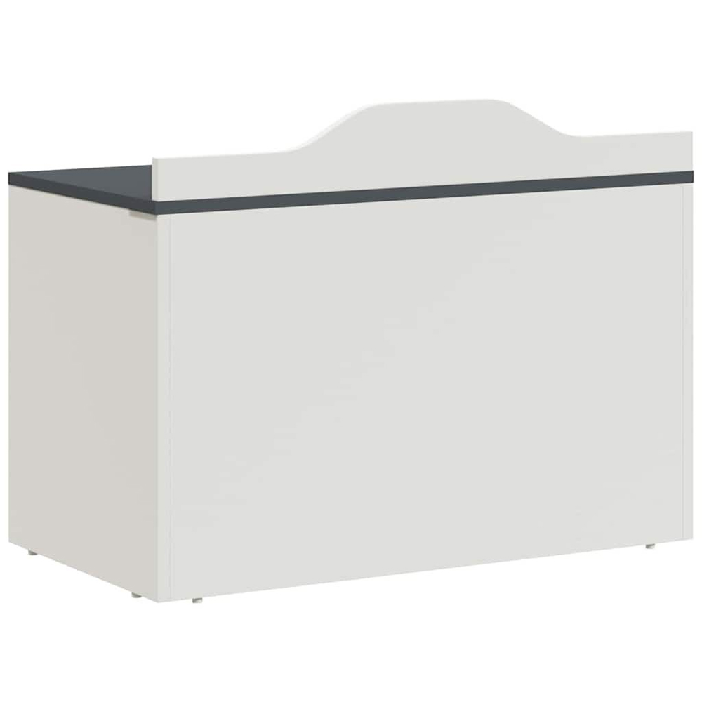 Vallejo Wooden Storage Box In White And Grey