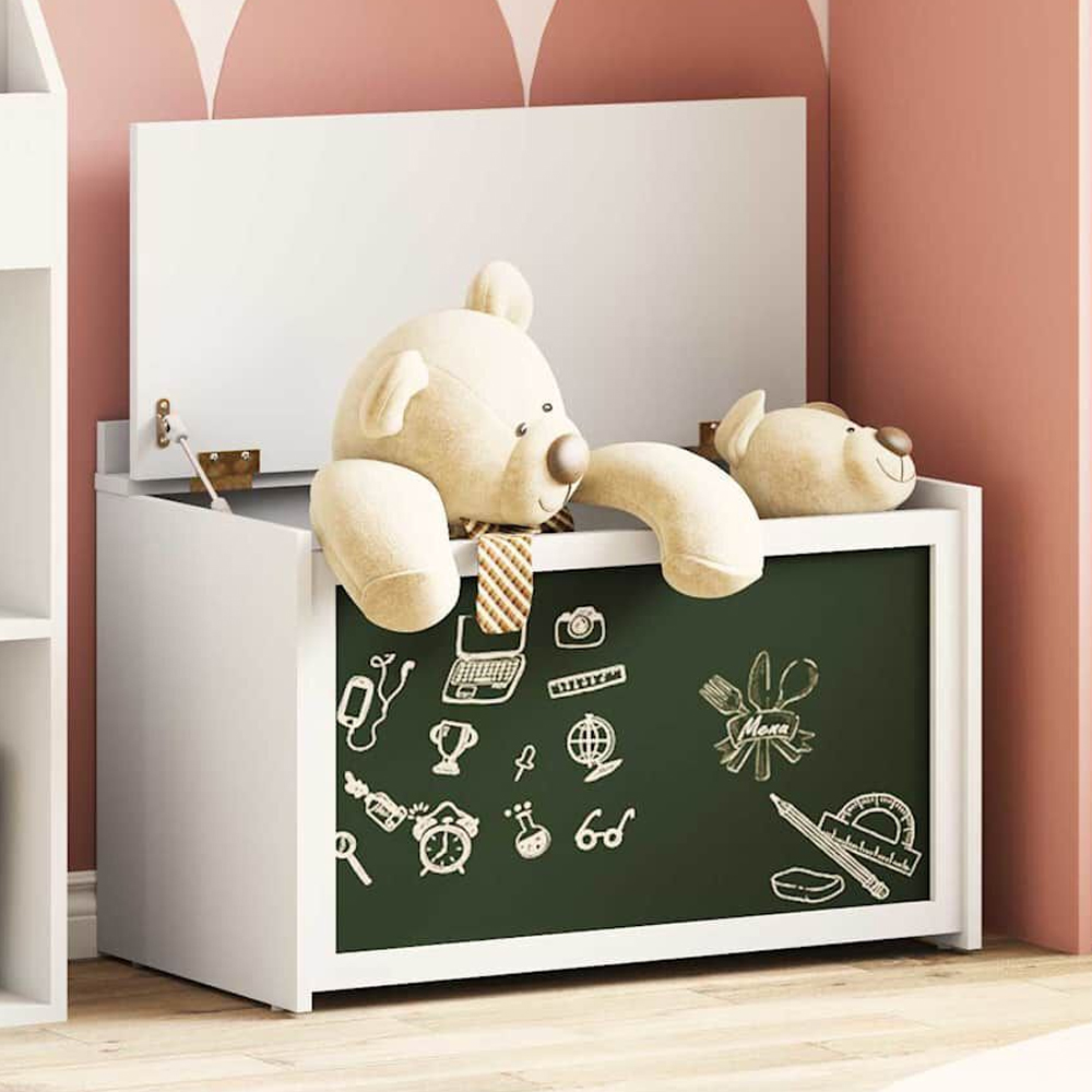 Vallejo Wooden Storage Box In White