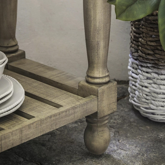 Valletta Marble Top Console Table With 2 Drawers In Natural