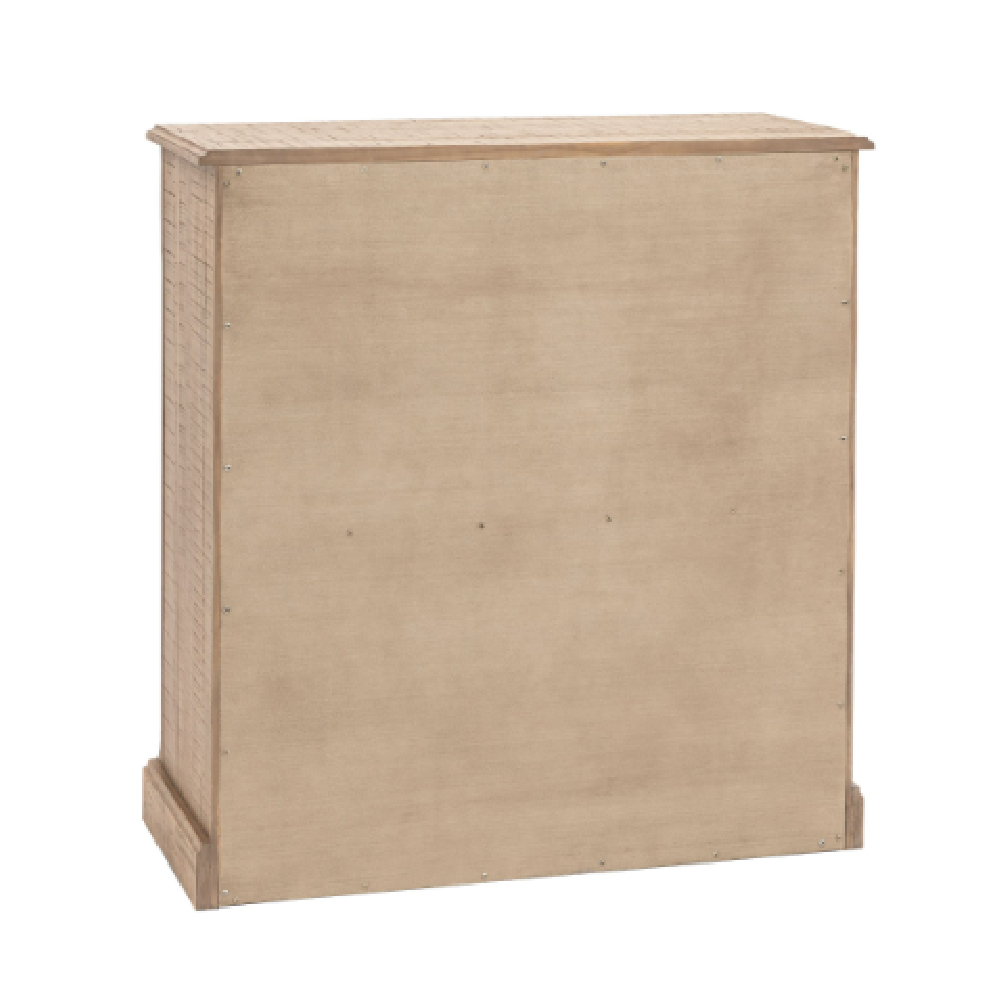Valletta Wooden Chest Of 5 Drawers In Natural