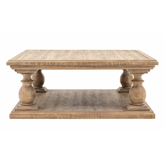 Valletta Wooden Coffee Table Square In Natural