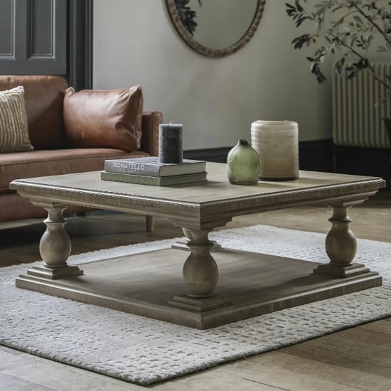 Product photograph of Valletta Wooden Coffee Table Square In Natural from Furniture in Fashion