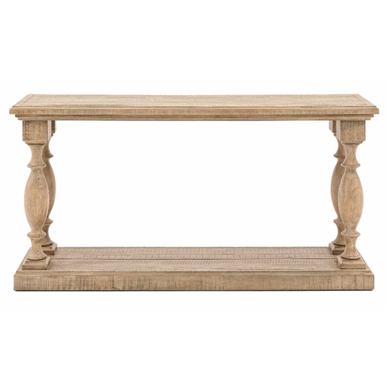 Valletta Wooden Console Table In Natural