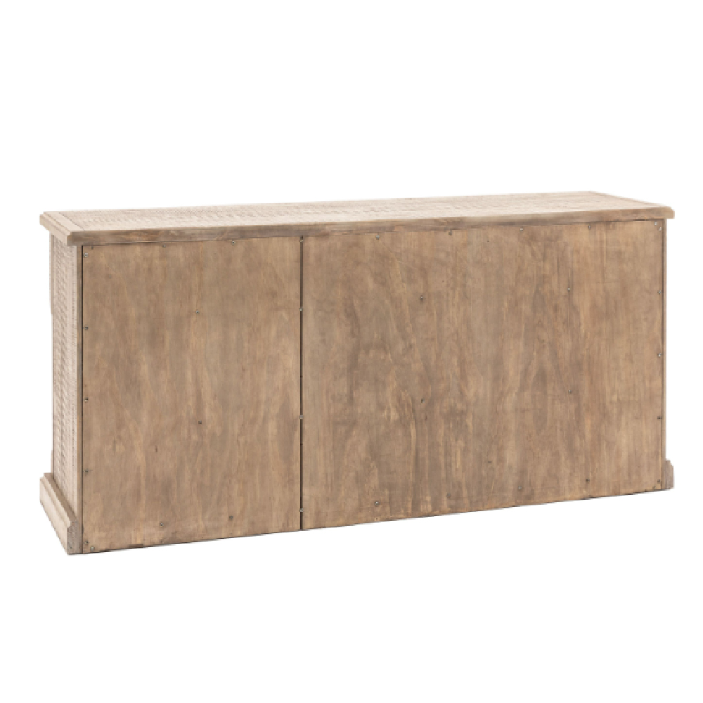 Valletta Wooden Sideboard With 3 Doors 3 Drawers In Natural