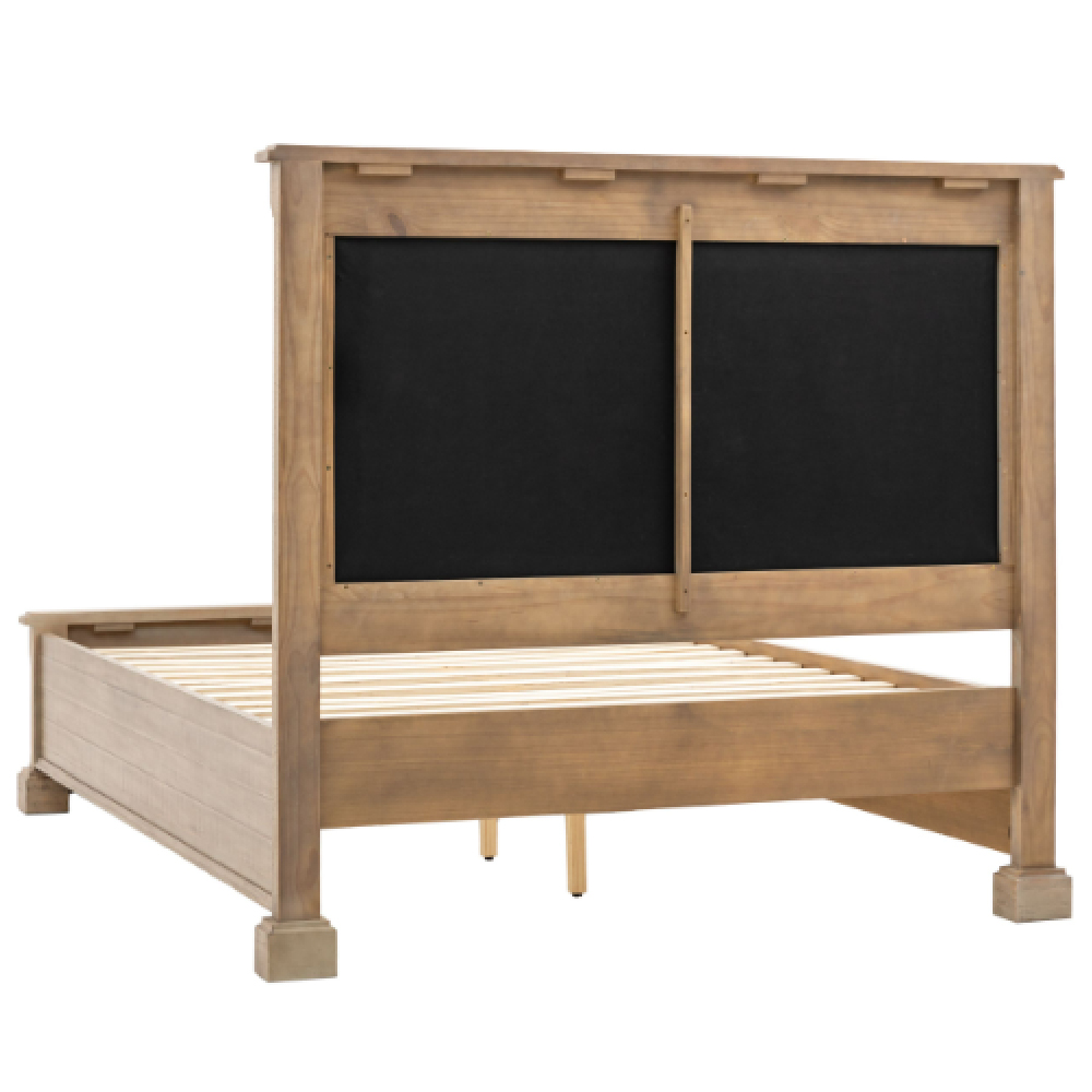 Valletta Wooden Super King Size Bed With 2 Drawers In Natural