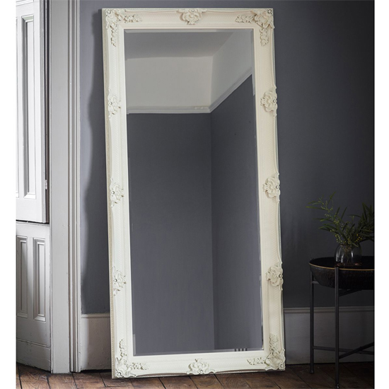 Valley Large Rectangular Leaner Floor Mirror In Cream_1