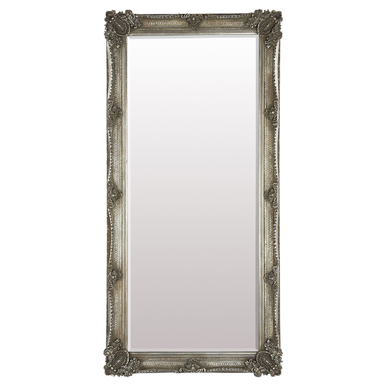 Valley Large Rectangular Leaner Floor Mirror In Silver_2