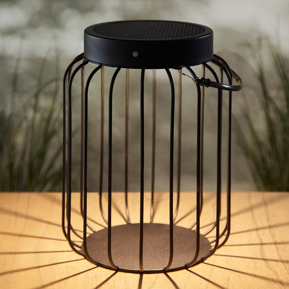 Valrico Metal Rechargeable Table Lamp In Matt Black