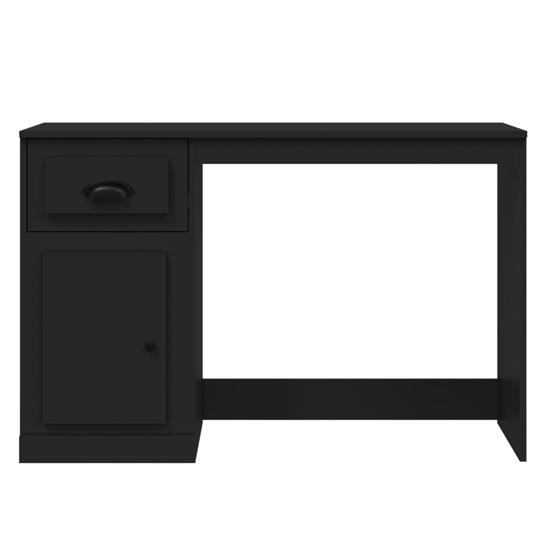 Vance Wooden Computer Desk With 1 Door 1 Drawer In Black