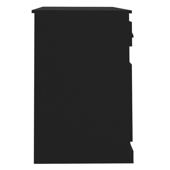 Vance Wooden Computer Desk With 1 Door 1 Drawer In Black