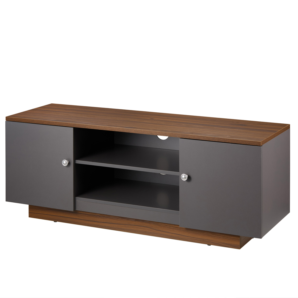 Varden Wooden TV Stand with 2 Doors in Grey