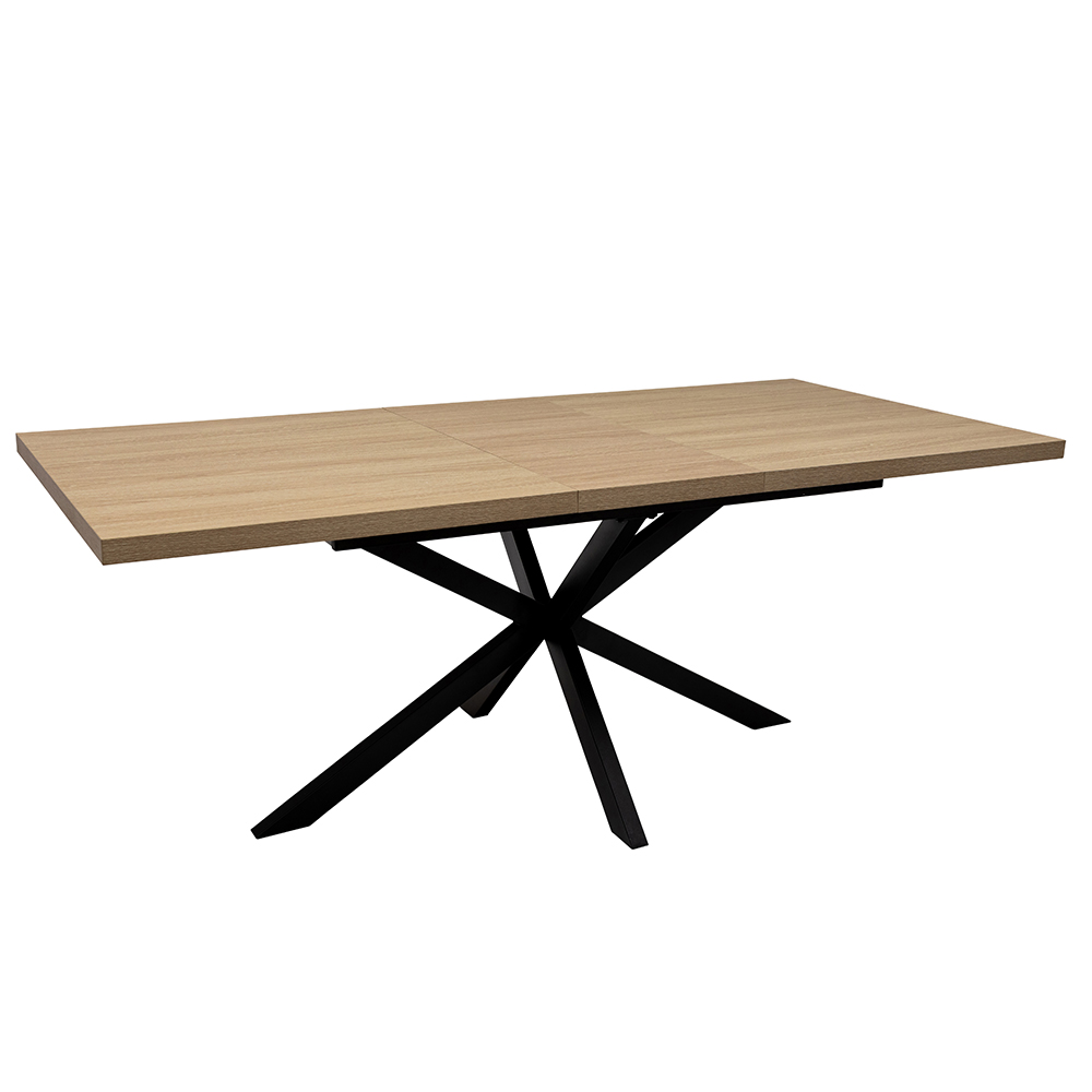 Vardo Large Rectangular Wooden Extending Dining Table in Light Oak