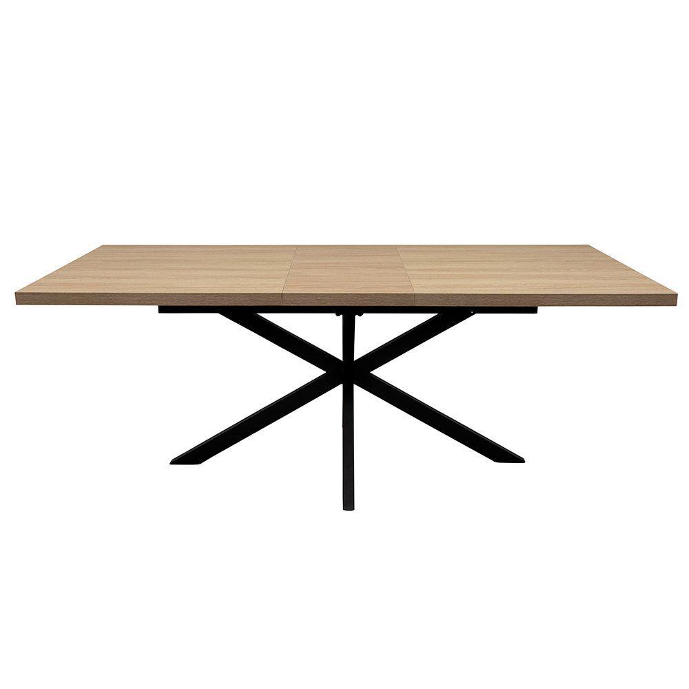 Vardo Large Rectangular Wooden Extending Dining Table in Light Oak