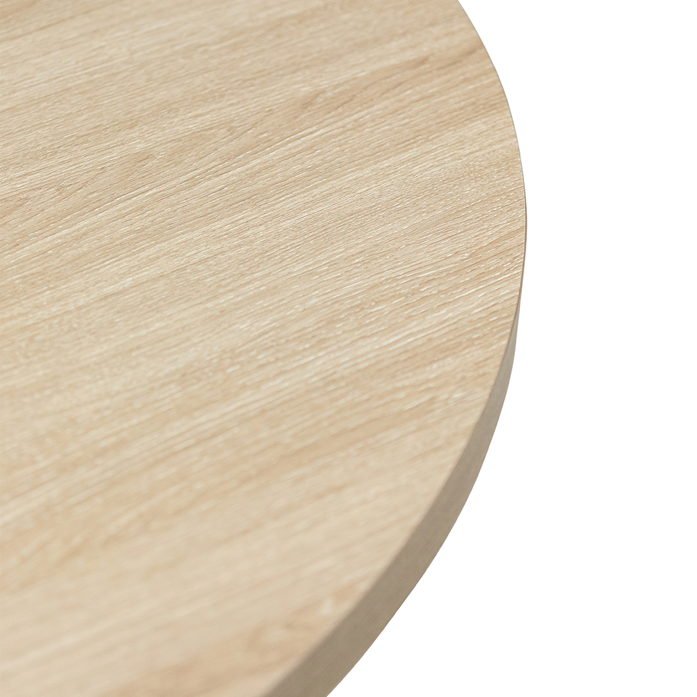 Vardo Round Wooden Dining Table in Light Oak
