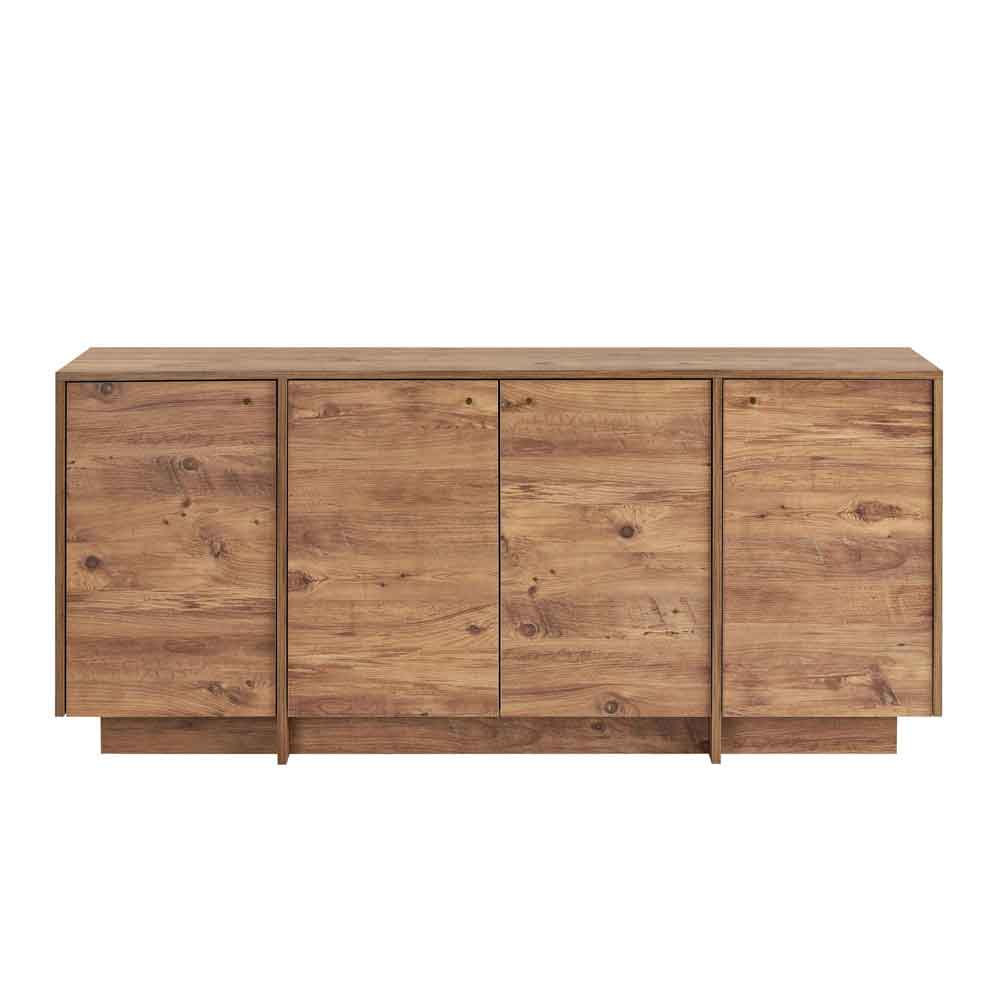 Varen Wooden Sideboard with 4 Doors in Atlantic Pine