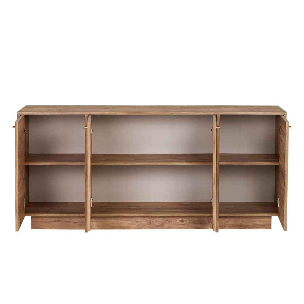 Varen Wooden Sideboard with 4 Doors in Atlantic Pine