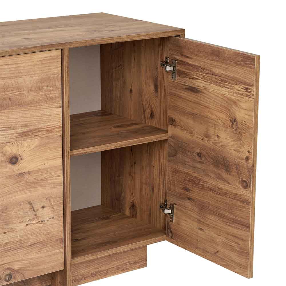 Varen Wooden Sideboard with 4 Doors in Atlantic Pine
