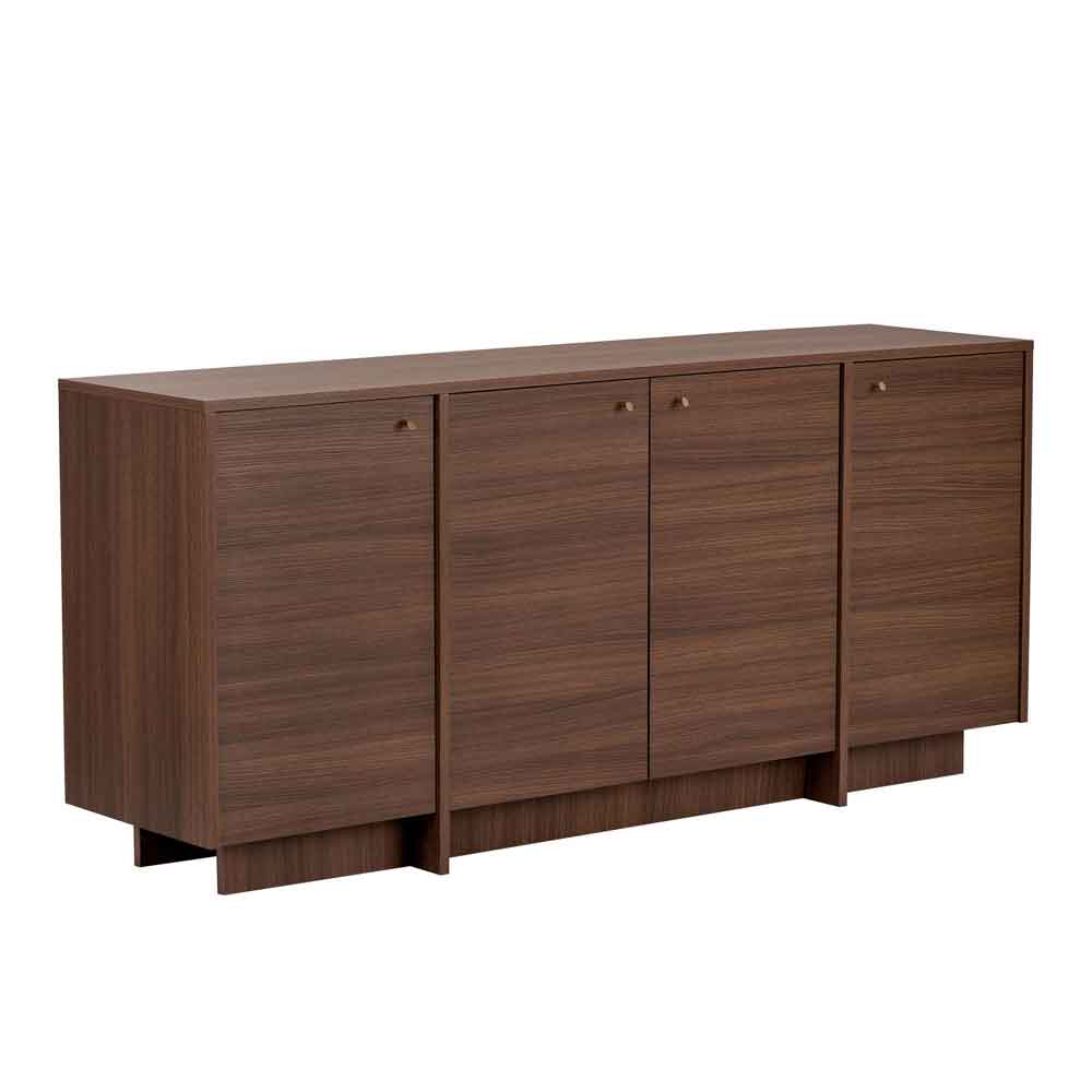 Varen Wooden Sideboard with 4 Doors in Milano Walnut