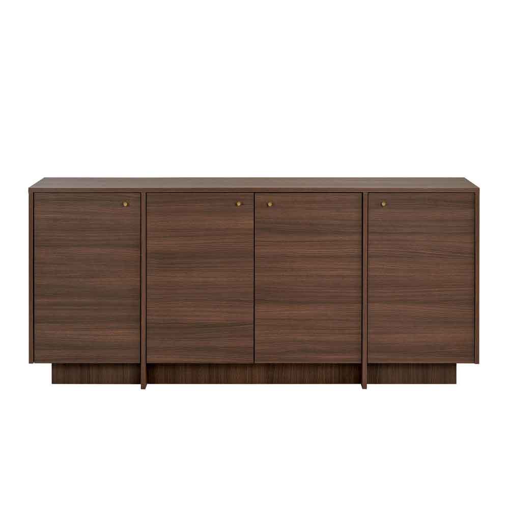 Varen Wooden Sideboard with 4 Doors in Milano Walnut