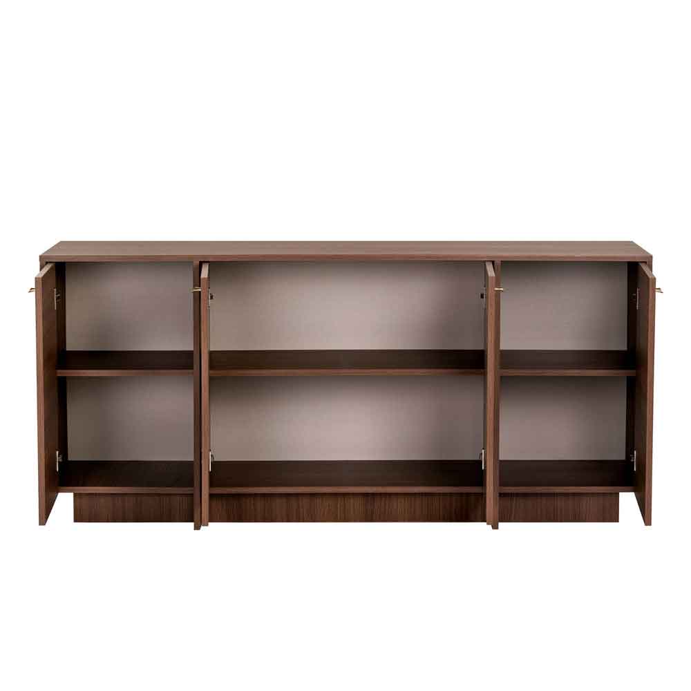 Varen Wooden Sideboard with 4 Doors in Milano Walnut