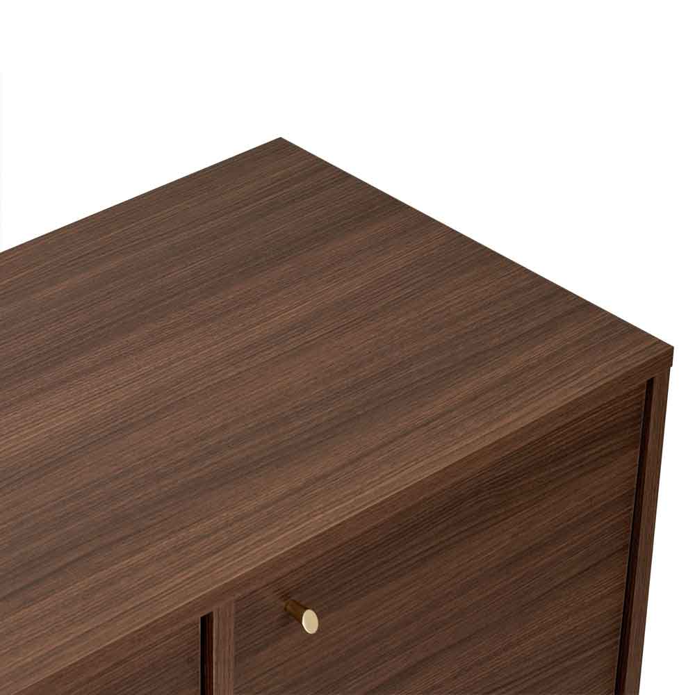 Varen Wooden Sideboard with 4 Doors in Milano Walnut