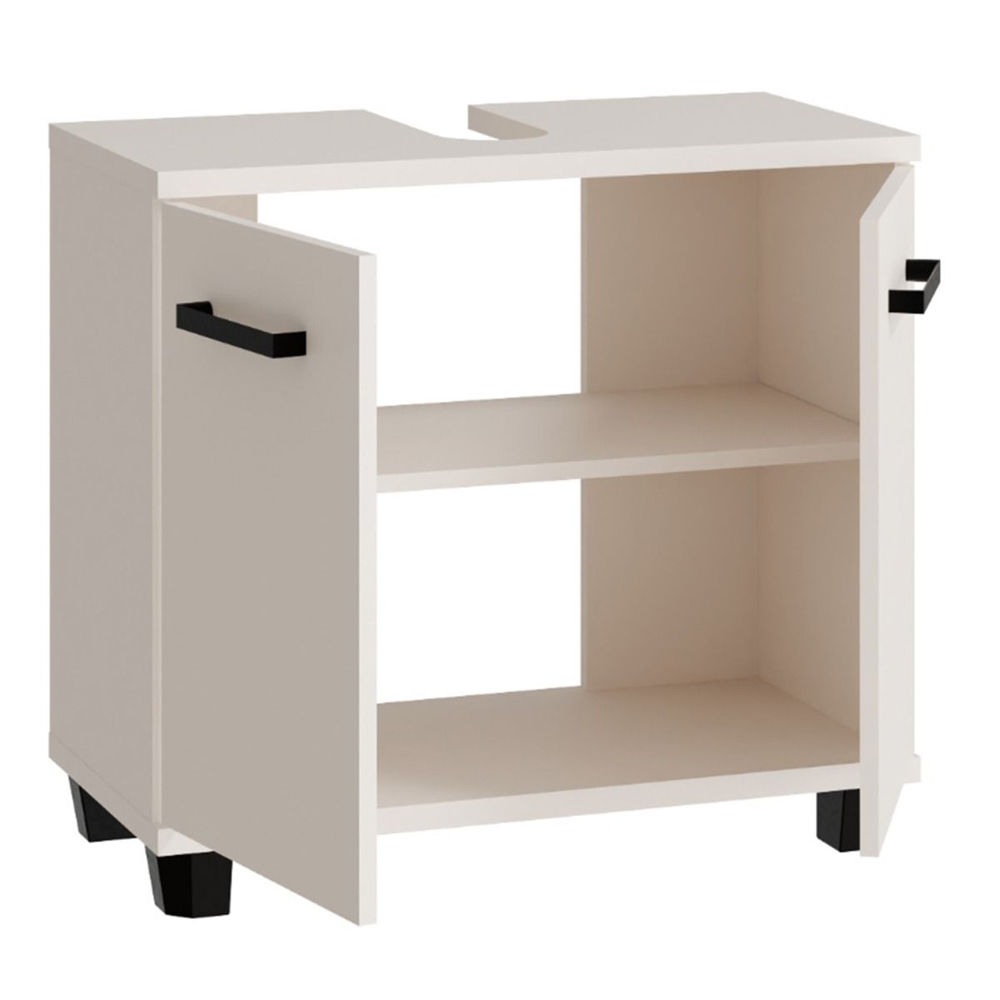 Vareon Wooden Bathroom Furniture Set in Sand