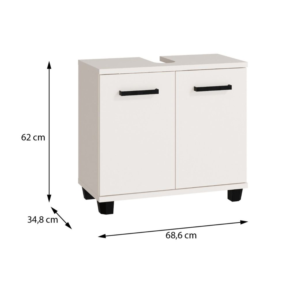 Vareon Wooden Vanity Unit without Sink in Sand
