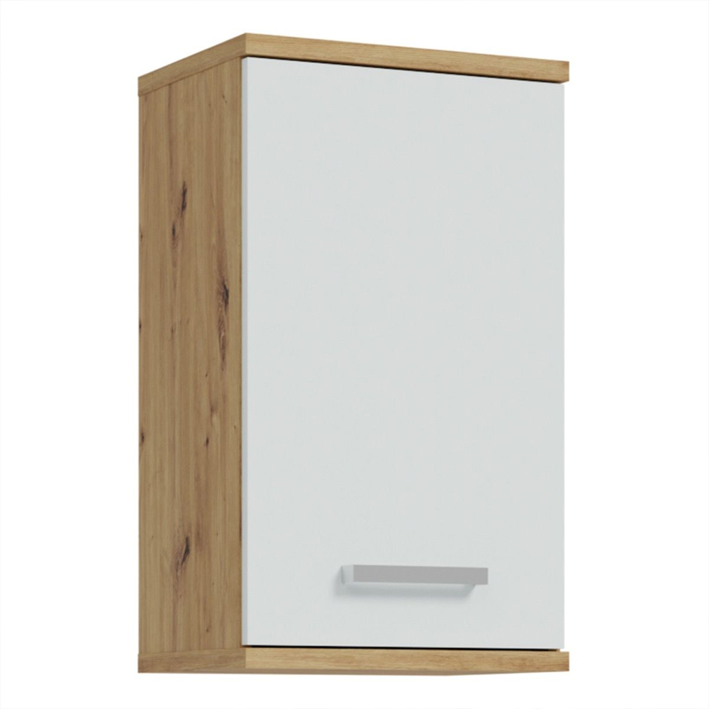 Vareon Wooden Bathroom Furniture Set in Artisan Oak and Light Grey