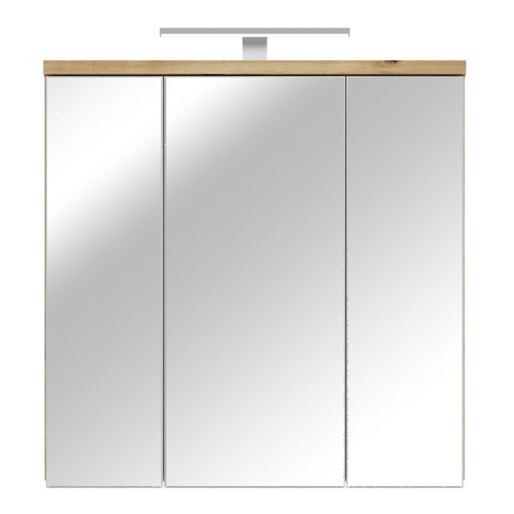 Vareon Wooden Bathroom Furniture Set in Artisan Oak and Light Grey