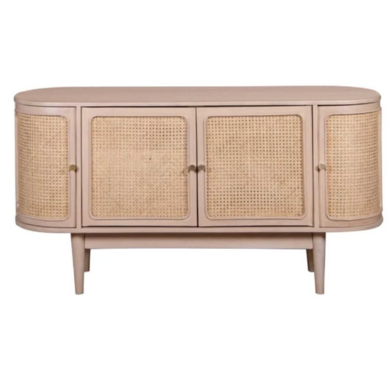 Read more about Varese cane and mango wood sideboard with 4 doors in oak