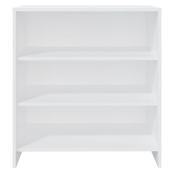 Variel Wooden Bookcase With 3 Shelves In White