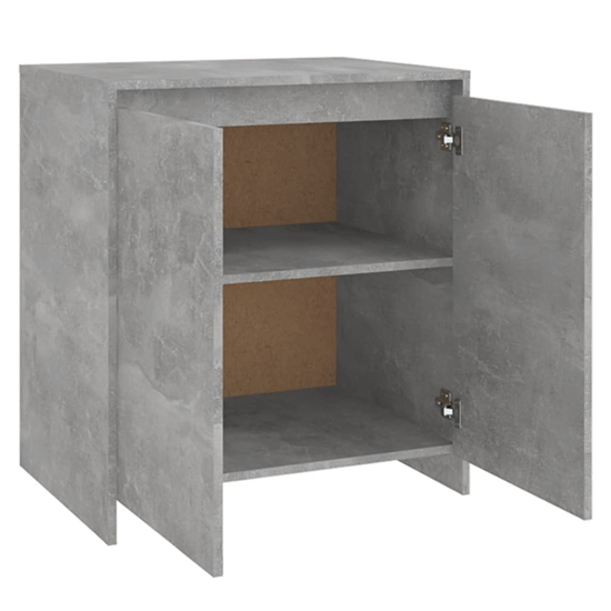 Variel Wooden Sideboard With 2 Doors In Concrete Effect_5