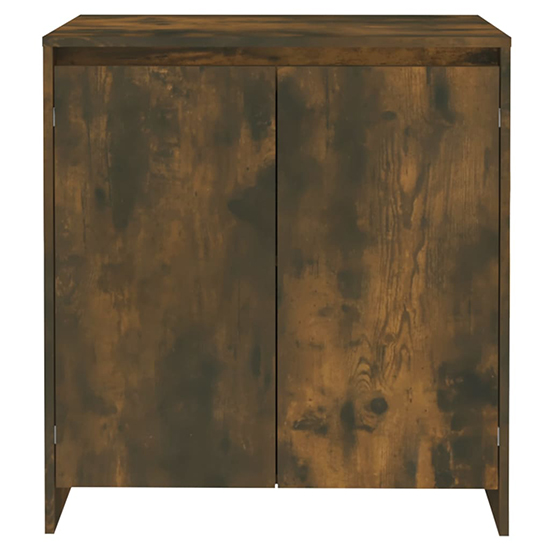 Variel Wooden Sideboard With 2 Doors In Smoked Oak