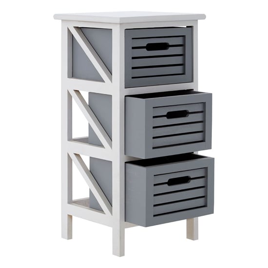 Varmora Wooden Chest Of 3 Drawers In White And Grey_2