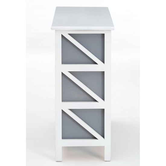 Varmora Wooden Chest Of 6 Drawers In White And Grey_4