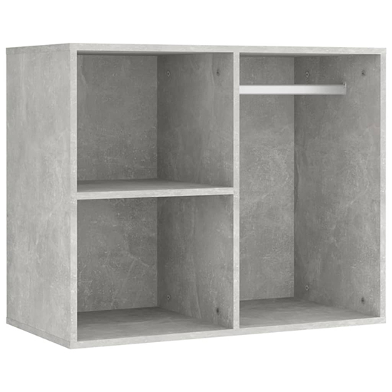 Varro Dressing Set In Concrete Effect With 2 Cabinets And LED