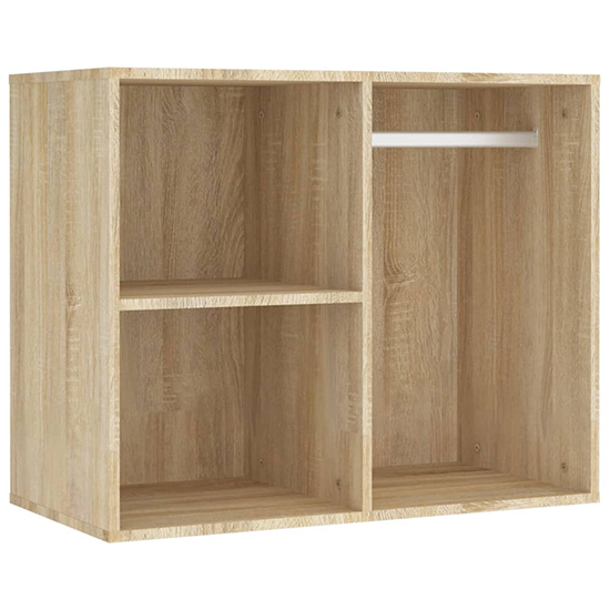 Varro Wooden Dressing Set In Sonoma Oak With 2 Cabinets And LED