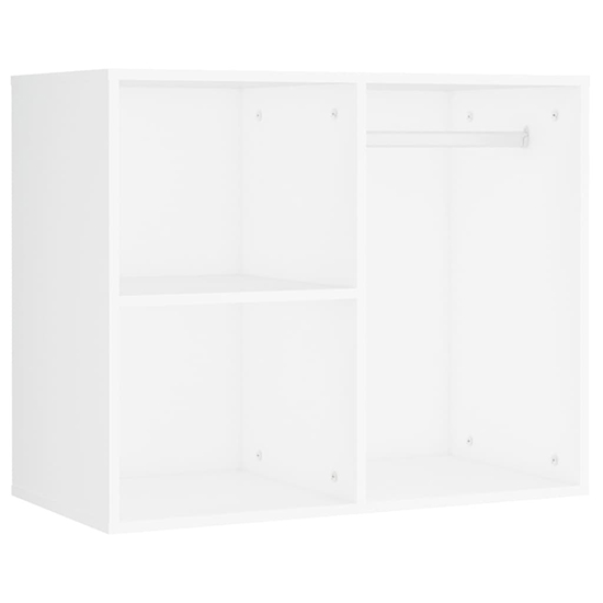 Varro Wooden Dressing Set In White With 2 Cabinets And LED
