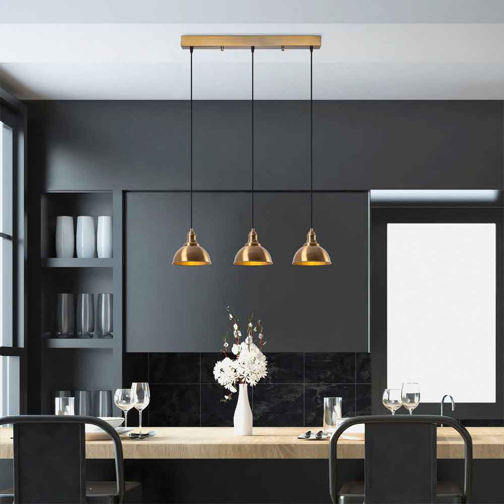 Varzan 3 Light Metal Ceiling Pendant Light in Vintage
