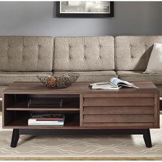 Photo of Vega wooden coffee table in walnut